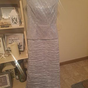 Silver long dress